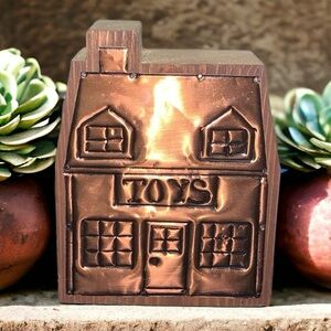 Vintage Wood and Copper Toys House
